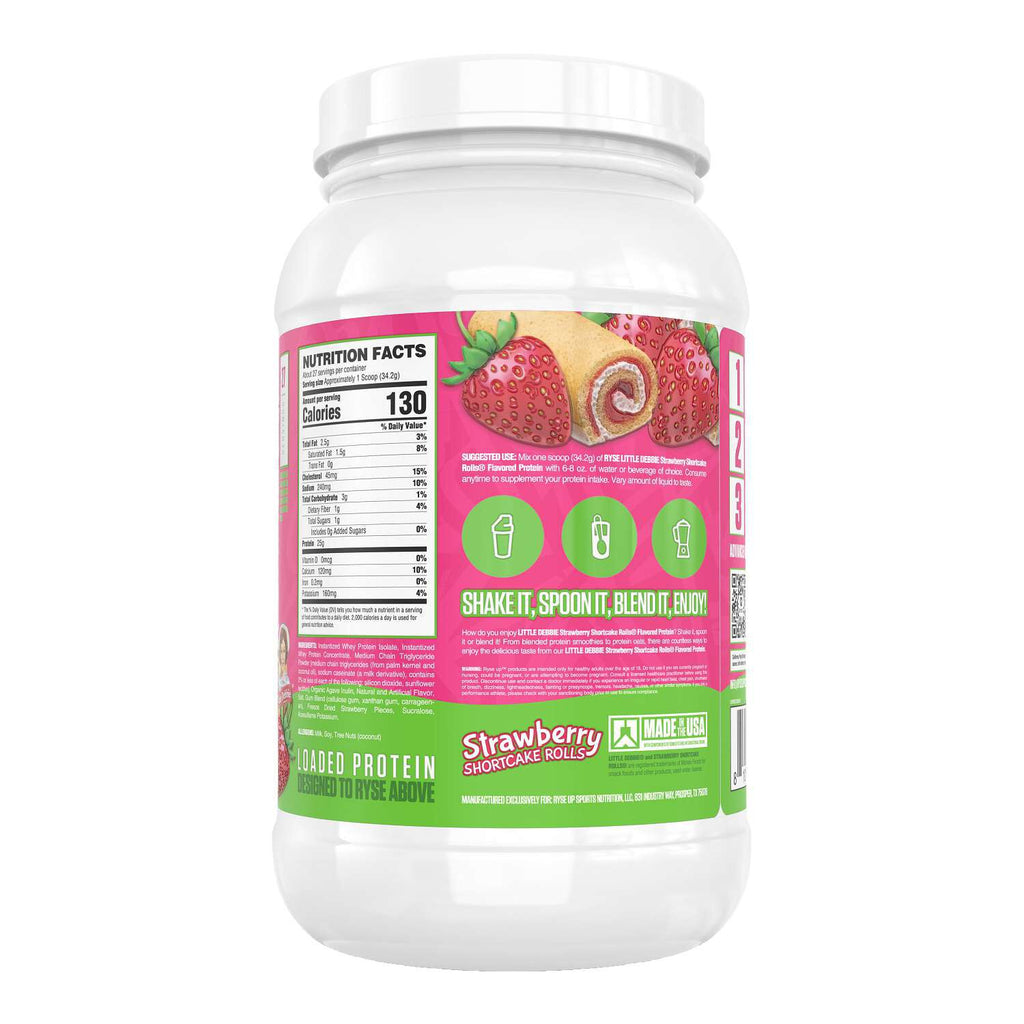 RYSE Loaded Protein - Little Debbie Strawberry Shortcake Rolls (27 Servings)