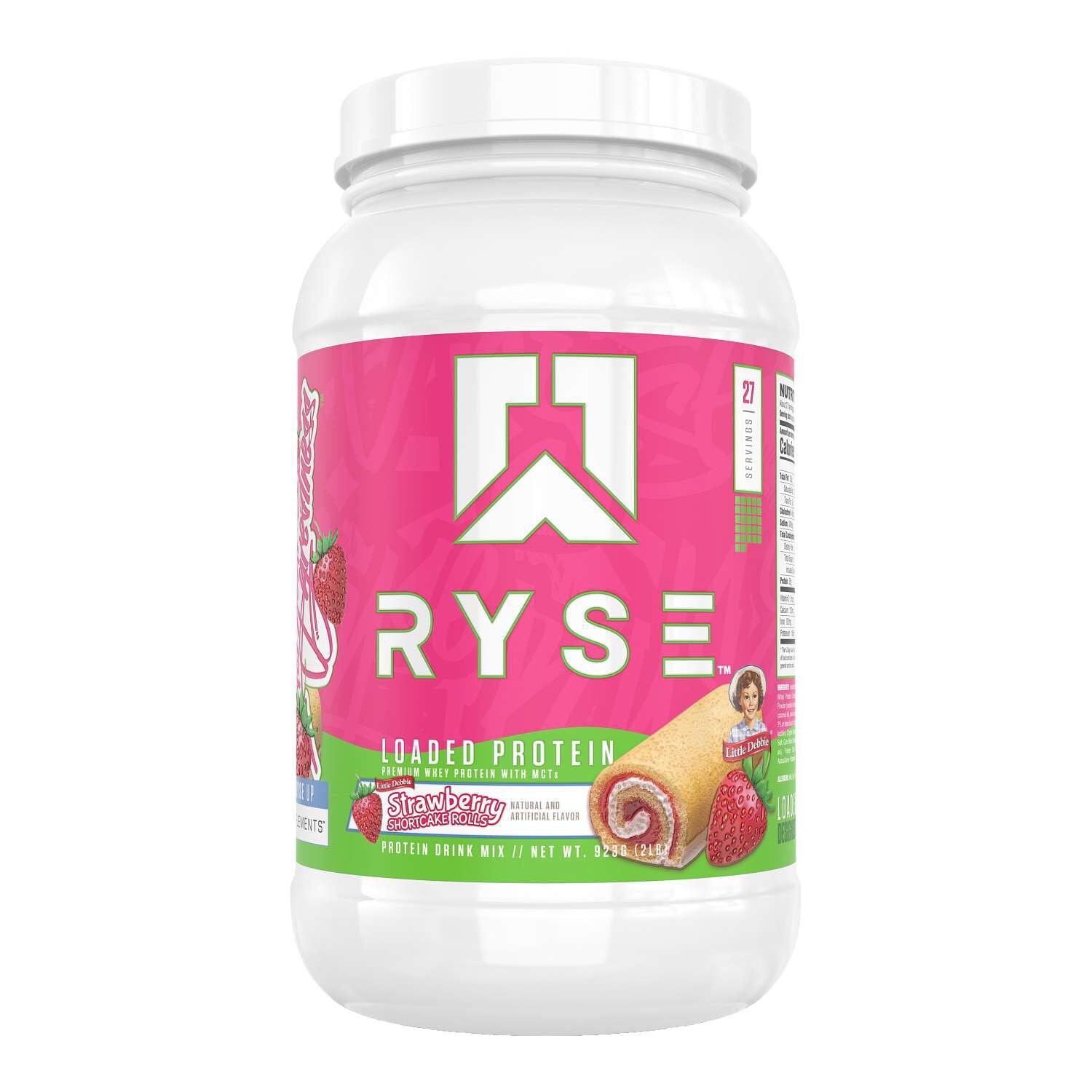RYSE Loaded Protein - Little Debbie Strawberry Shortcake Rolls (27 Servings)
