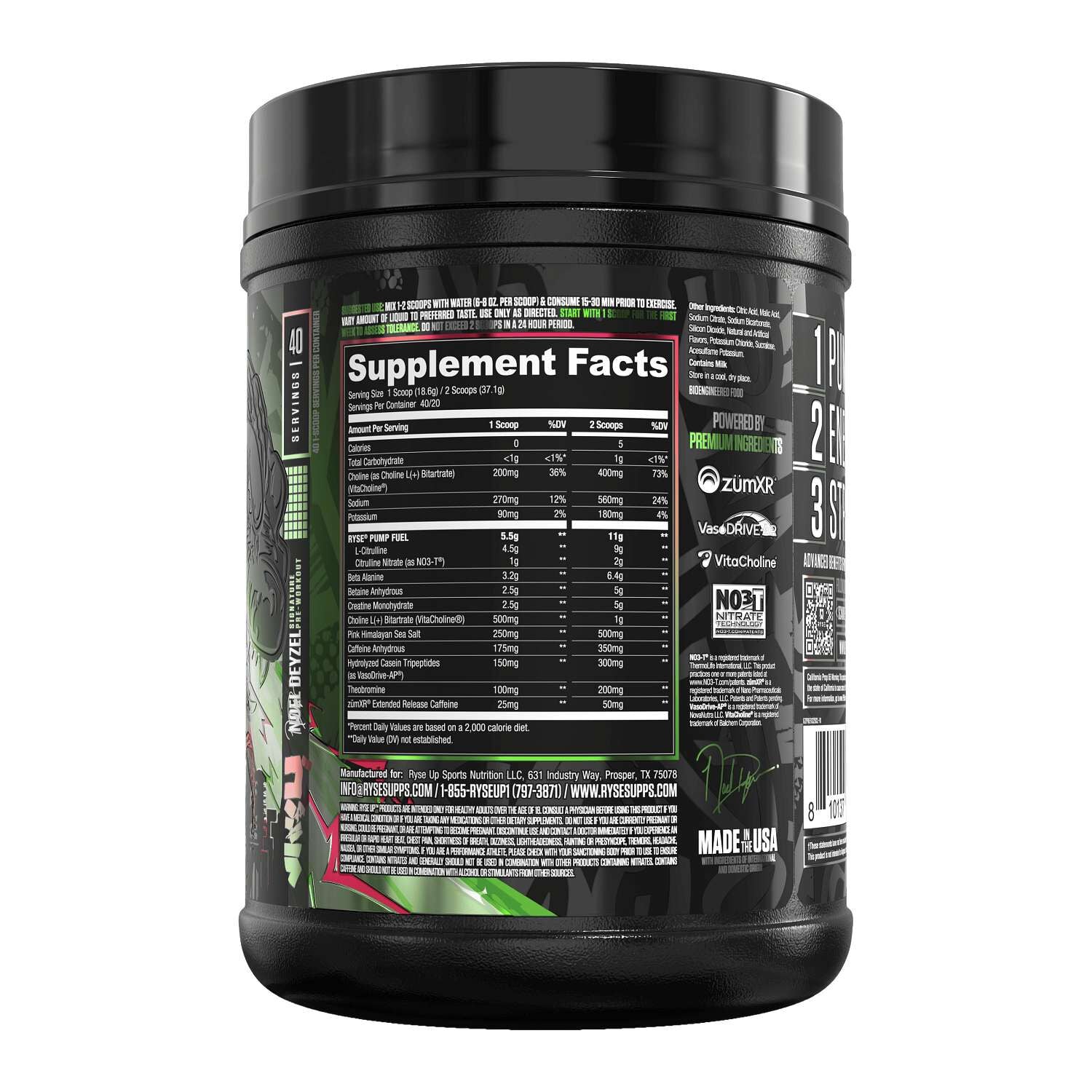 RYSE Godzilla Pre-Workout - Cherry Limeade (40 Servings)