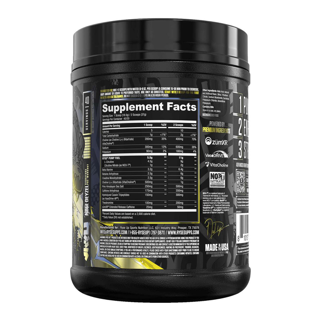 RYSE Godzilla Pre-Workout - Electric Lemonade (40 Servings)
